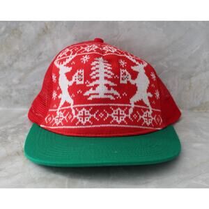 Holiday Time Unisex Light Up Reinbeer Trucker Christmas Hat One Size New